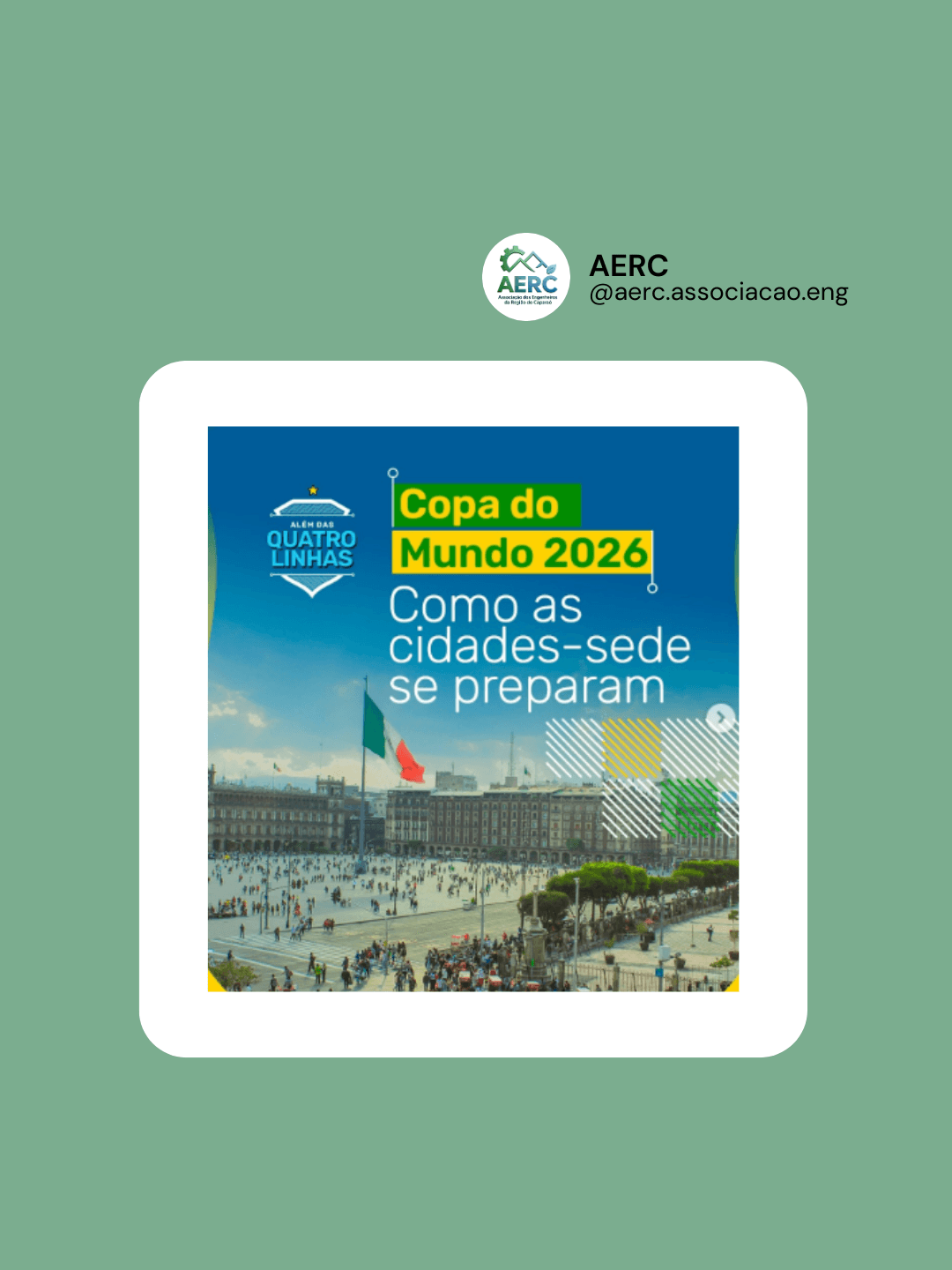 A Copa do Mundo de 2026 será disputada em três países e 16 c